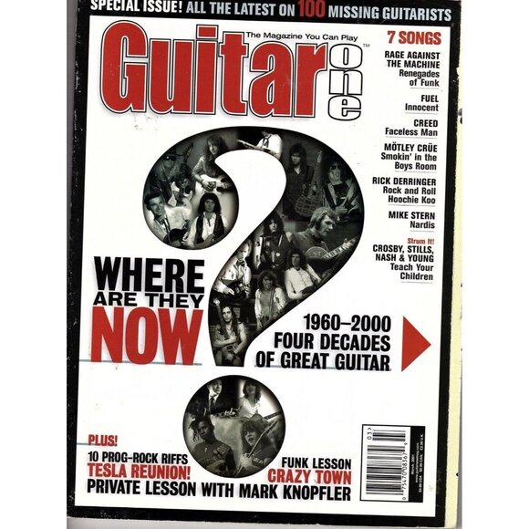 Guitar One Magazine March 2001 Where Are They Now? 4 Decades of Great Guitar - Picture 1 of 1